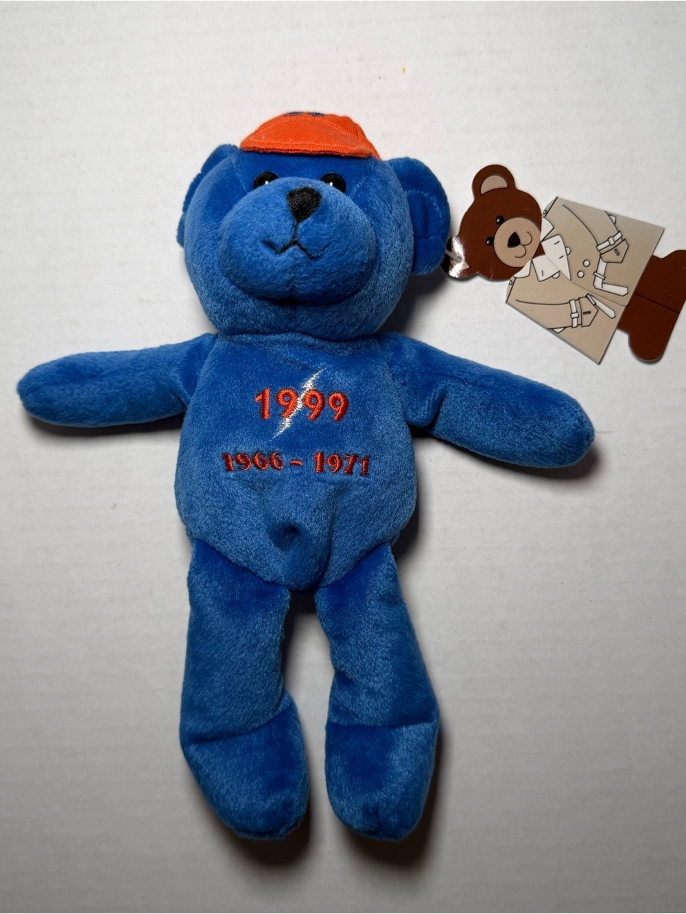 NEW Vintage 1999 Texas Rangers Nolan Ryan Express to Cooperstown Beanbag Bear